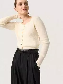 Вторник шерстяной кардиган из смеси шерсти Soaked In Luxury, слоновая кость