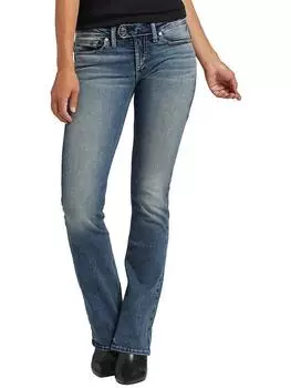 Вторник Женские Узкие Джинсы Bootcut с Низкой Посадкой Silver Jeans, индиго