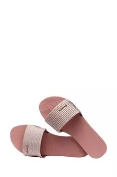 Вы металлические сандалии Havaianas, розовый