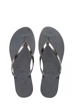 Вы металлические сандалии Havaianas, серый