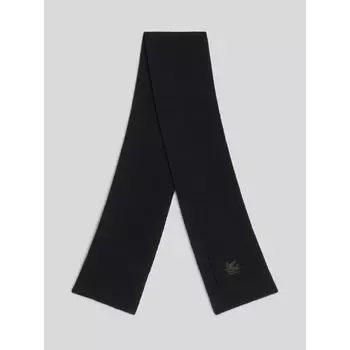 ВЯЗАНЫЙ ШАРФ С ЛОГОТИПОМ ETRO, черный