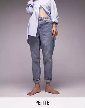 Выбеленные джинсы Mom премиум-класса Topshop Petite