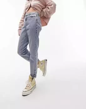 Выбеленные джинсы Mom Topshop