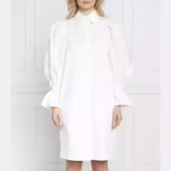 Выберите пышное платье из поплина. Karl Lagerfeld, белый