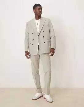 Выбранные брюки Homme Liam классического кроя зеленого цвета