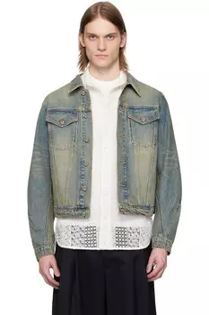 Выцветшая джинсовая куртка Cmmawear, цвет vintage sand washed