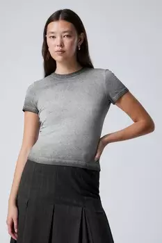 Выцветшая футболка Weekday, серый