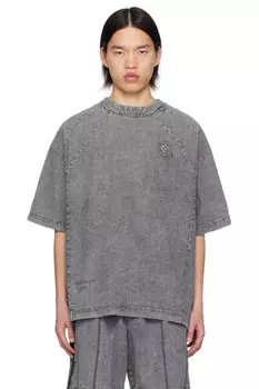 Выцветшая футболка Wooyoungmi, серый