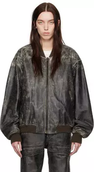 Выцветшая кожаная куртка Acne Studios