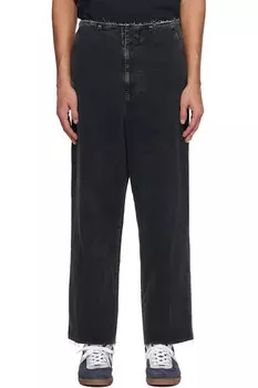 Выцветшие джинсы Mm6 Maison Margiela, черный