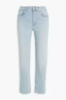 Выцветшие джинсы прямого кроя со средней посадкой в стиле 70-х годов RE/DONE, синий