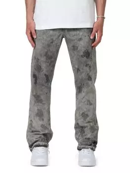 Выцветшие джинсы с отбеливающим эффектом Purple Brand, цвет Black Fade