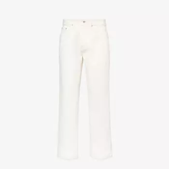 Выцветшие джинсы свободного кроя плотностью 16 унций Mki Miyuki-Zoku, белый