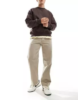Выцветшие коричневые рабочие джинсы Jack & Jones Eddie