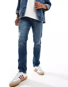 Выцветшие синие джинсы узкого кроя ASOS DESIGN