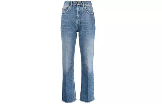 Выцветшие укороченные джинсы Golden Goose