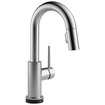 Выдвижной кран Delta Trinsic Prep Faucet with Touch Technology с одной ручкой, arctic stainless