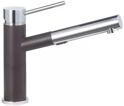 Выдвижной кухонный кран Blanco 441621 Alta с одной ручкой, cafe brown