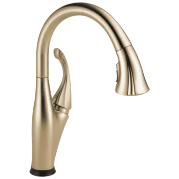 Выдвижной кухонный смеситель Delta Addison with Touch and ShieldSpray с одной ручкой, champagne bronze