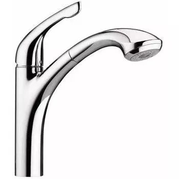 Выдвижной кухонный смеситель Hansgrohe 04076860 Allegro E с переключателем струи, chrome