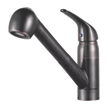 Выдвижной кухонный смеситель Pfirst с одной рукояткой, tuscan bronze