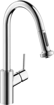 Выдвижной смеситель для кухни Hansgrohe Talis S2 HighArc с двумя распылителями, chrome