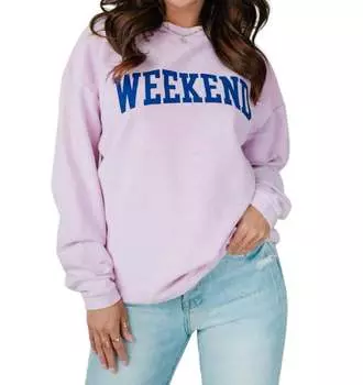 Выходной свитшот фиолетового цвета Panache