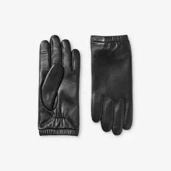 Выходные кожаные перчатки Aspinal Of London, черный