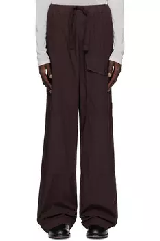 Выкрашенные карго-штаны Dries Van Noten, цвет auber