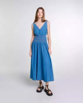 Выкройка джинсового платья Maje, синий