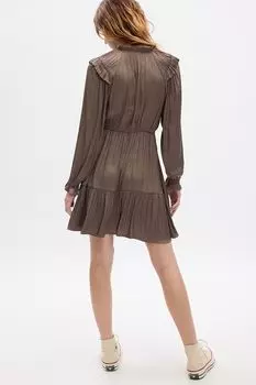 Выкройное воздушное платье Gap, серый