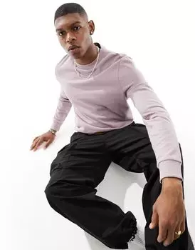 Вымытый фиолетовый свитшот ASOS DESIGN
