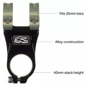 Вынос Апекс 35 Renthal, черный/золотой