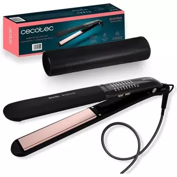 Выпрямитель для волос Cecotec RitualCare 1200 Titanium Ion Touch, 60 Вт, с сенсорным переключателем и Real Ion, быстрый нагрев, плавающие пластины, регулируемая температура, кабель длиной 3 м, титановое покрытие