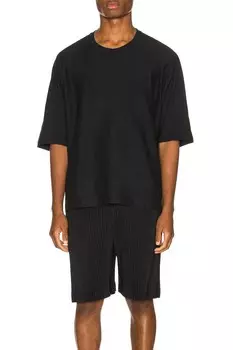Выпускная футболка Homme Plisse Issey Miyake, черный