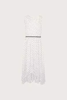 Выпускное платье Abigail в горошек Monsoon, бежевый