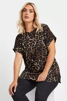 Выращено на футболке Yours Curve, коричневый