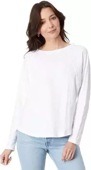 Вырез с длинными рукавами и ластовицей Lilla P, белый