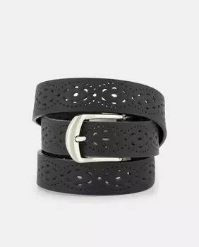 Вырезанный черный пояс LT, черный