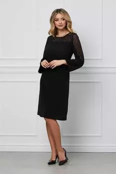 Вырезное платье с длинными рукавами Barocca, черный