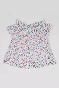 Вырезное платье с принтом Original Marines, красный