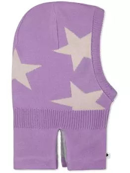 Вышитая балаклава Molo, фиолетовый