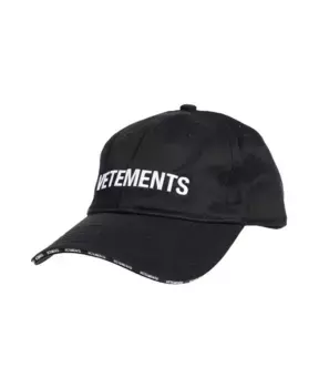 Вышитая бейсболка Vetements, черный