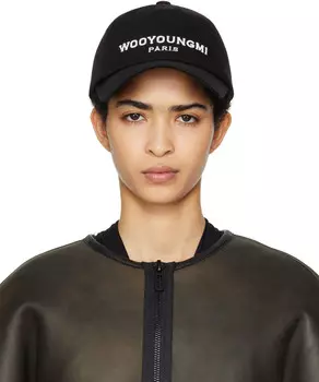Вышитая бейсболка WOOYOUNGMI, черный