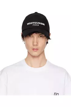 Вышитая бейсболка Wooyoungmi, черный