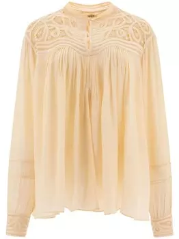 Вышитая блузка BODE, нейтральный цвет