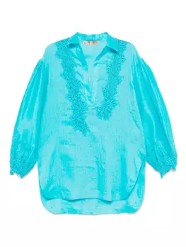 Вышитая блузка Ermanno Scervino, синий