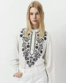 Вышитая блузка Sfera, белый