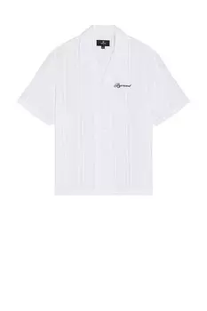 Вышитая боулинг-рубашка Represent, antique white