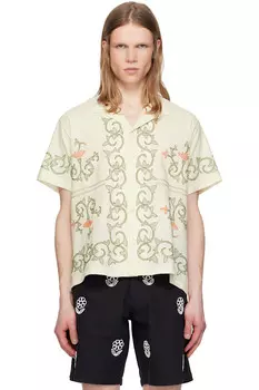 Вышитая цветочная рубашка Harago, белый